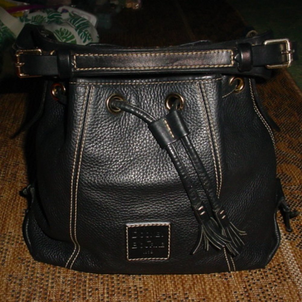 DOONEY & BOURKE All Leather Drawstring Bucket Bag